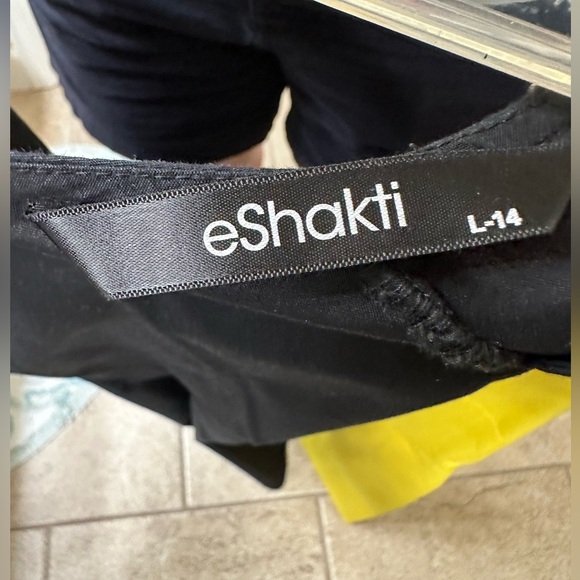 Black and yellow short sleeved dress - sz 14 - Picture 2 of 2